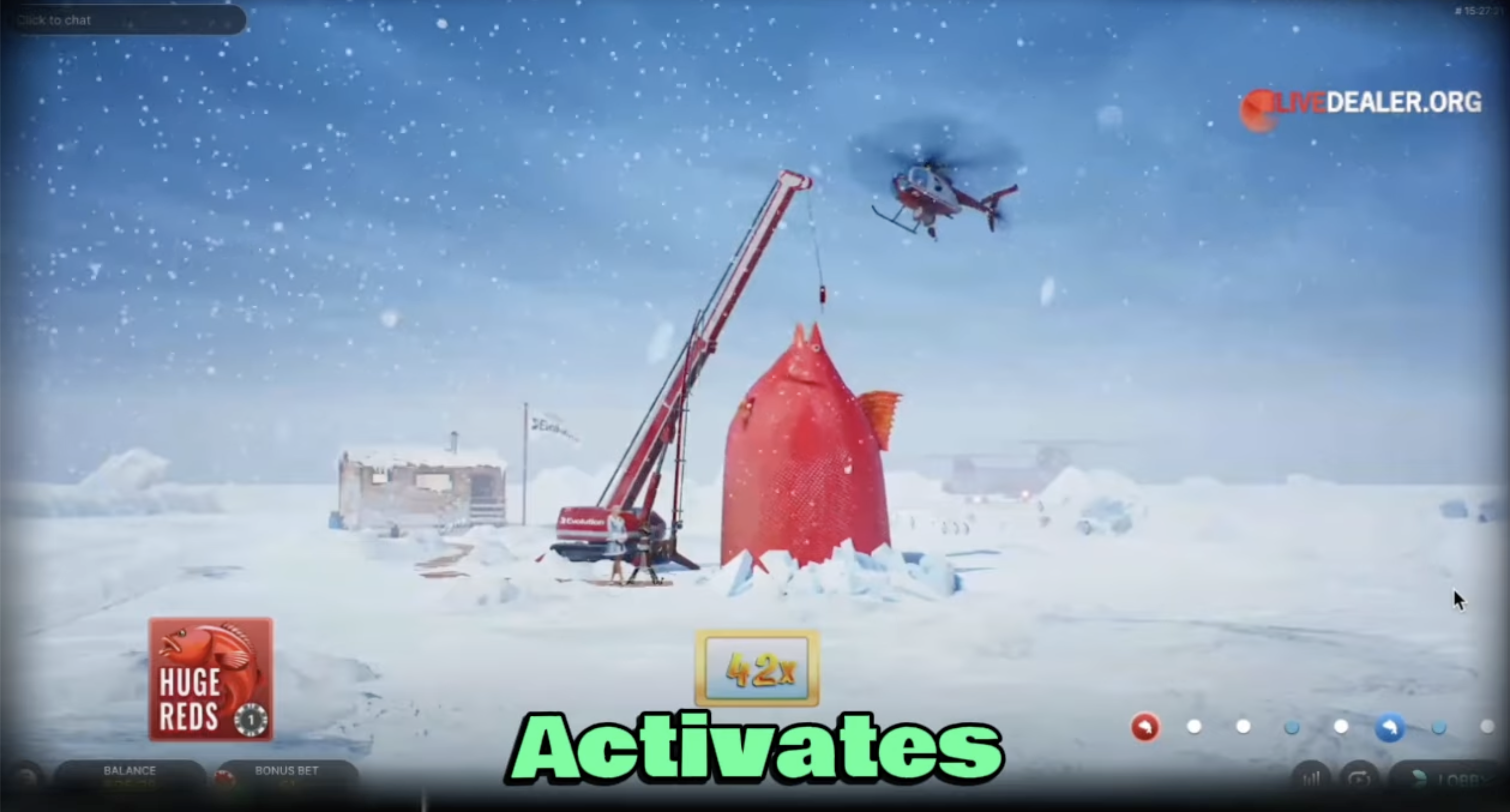 Schermata di gioco Ice Fishing Live